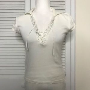 Vintage Abercrombie & Fitch White Polo